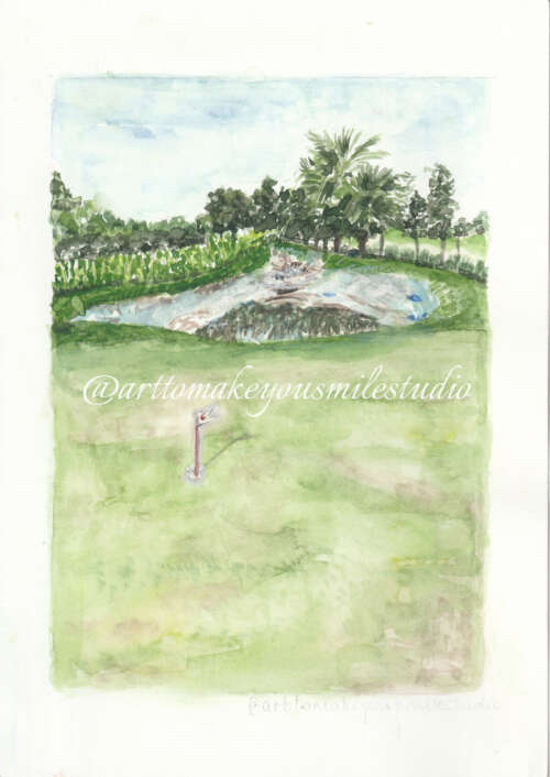 Lush Horizons: Golf Club Panorama