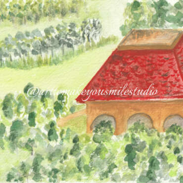 Elevated Elegance: Red Roof Panorama