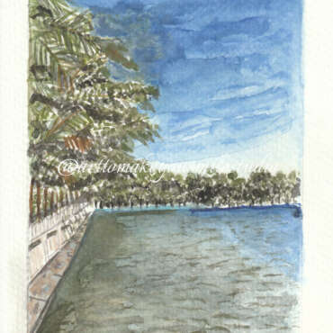 Azure Tranquility: Lakeside Symphony