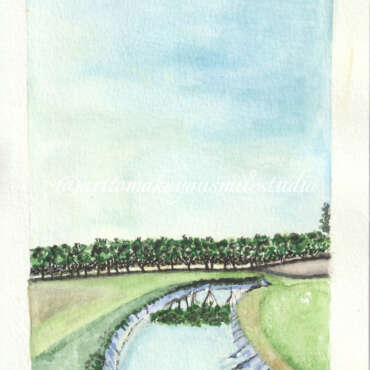 Azure Curves: Poolside Tranquility