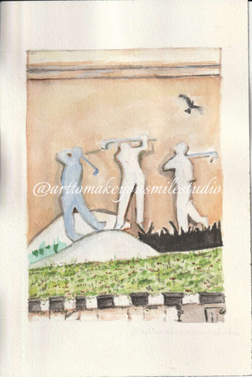 Urban Canvas: Golf Tales on the Kerb