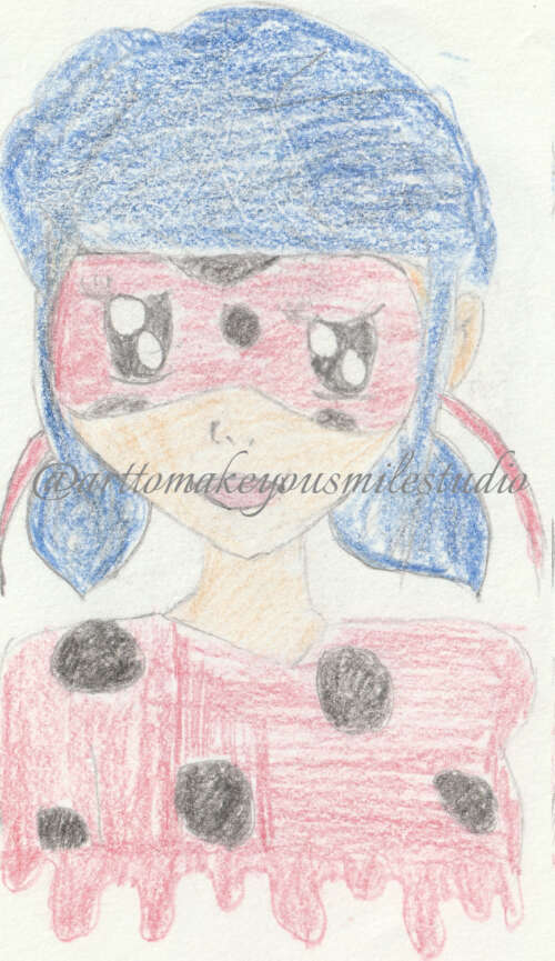 Masked Beauty: A Pop of Color in Red and Blue