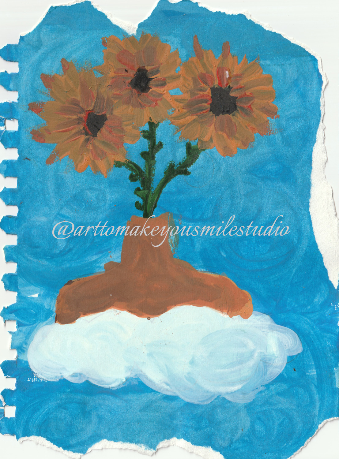 Sunflower Splendor: A Child's Radiant Bouquet