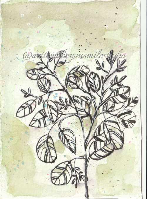 Serenity in Nature: A Botanical Sketch
