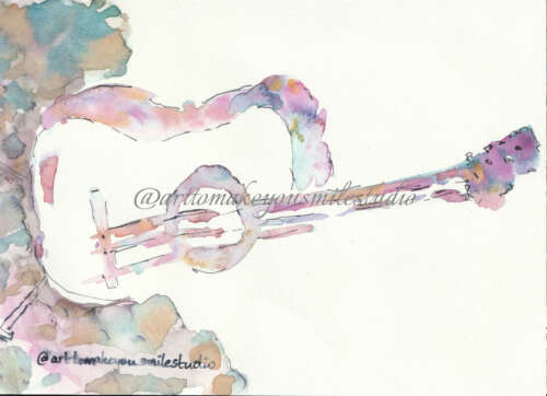 Melodic Dreams: Watercolor Harmony