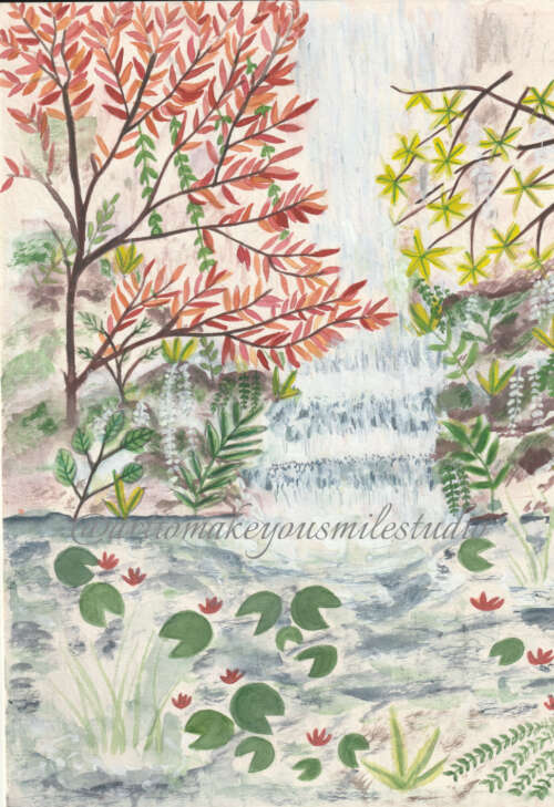 Tranquil Cascades: A River's Serenade