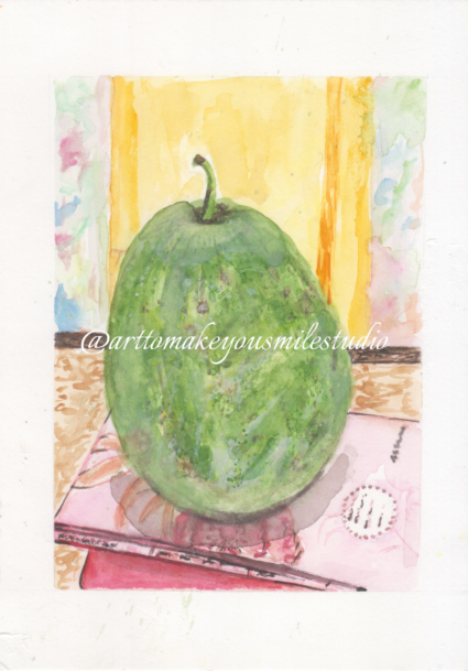 Verdant Serenity - The Ash Gourd Still Life