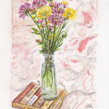 Blooms of Joy - A Bouquet in a Glass Vase