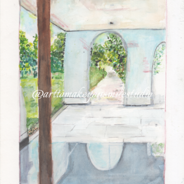 Through the Glass - An Elegant View of the Golf Range
