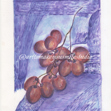 Vineyard Bounty - A Symphony of Red & Purple