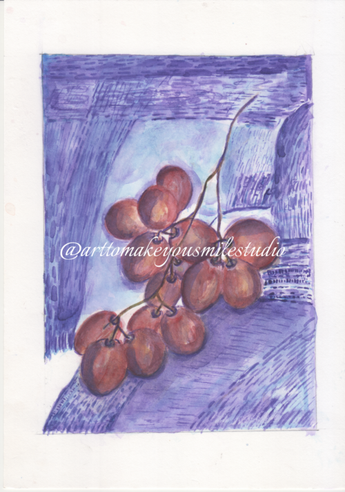 Vineyard Bounty - A Symphony of Red & Purple