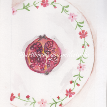 Blossoms & Pomegranate